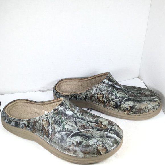 Realtree Shoes Realtree Mens Camouflage Fleece Lined Clog